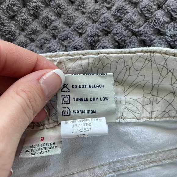 UNIONBAY White 100% Cotton Shorts size 9 - Picture 3 of 12